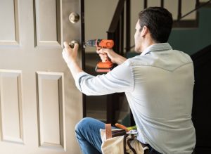 Locksmith Servicing a lock