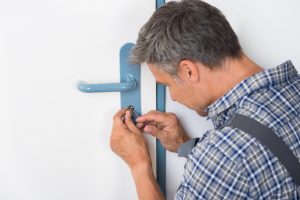 Lockpicker Fixing Door Handle At Home